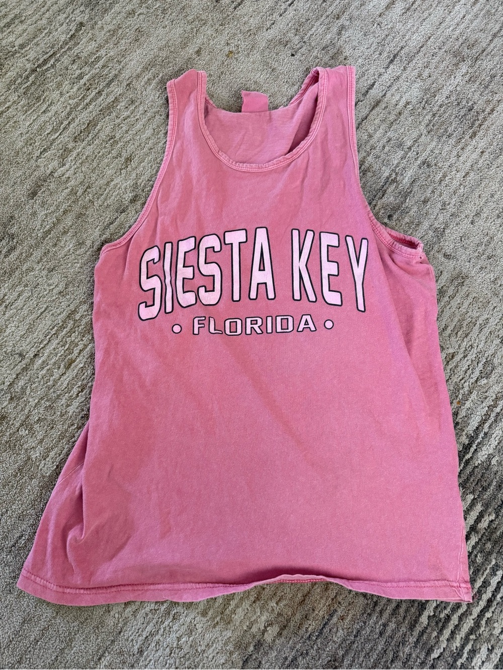 Siesta Key Florida Pink Graphic Tank Top